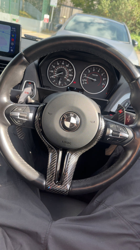 BMW Carbon Steering Wheel Trim
