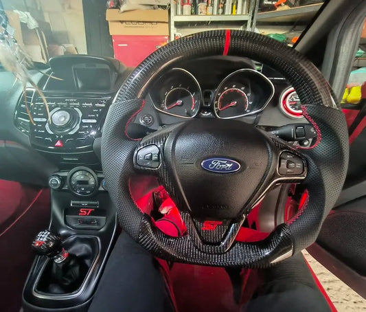 Carbon Fiber Fiesta Steering Wheel
